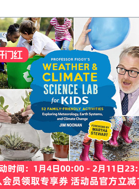 英文原版 Professor Figgy's Weather and Climate Science Lab for Kids 给孩子的天气和气候实验室英文版 进口英语原版书籍