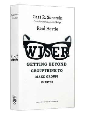 英文原版 Wiser 高效的团队决策 助推作者Cass R. Sunstein卡斯·桑斯坦  组织管理 精装 英文版 进口英语书籍