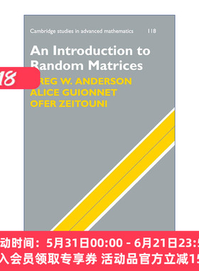 随机矩阵导论  英文原版 An Introduction to Random Matrices 剑桥高等数学研究系列 精装 英文版 进口英语原版书籍