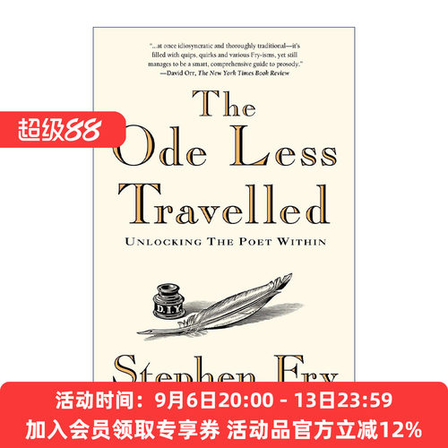 英文原版 The Ode Less Travelled 颂歌 诗歌选集 油炸叔Stephen Fry 英文版 进口英语原版书籍