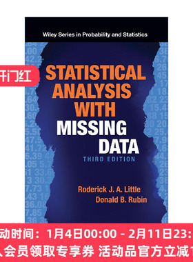 现货 英文原版Statistical Analysis With Missing Data 缺失数据统计分析 精装第3版 美国密歇根大学Roderick J Little教授进口书