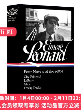 埃尔莫尔伦纳德八十年代的四部小说 英文原版 Elmore LeonardFour Novels of the 1980s 精装 英文版 进口英语书籍