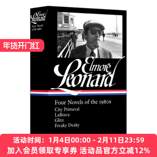 埃尔莫尔伦纳德八十年代的四部小说 英文原版 Elmore LeonardFour Novels of the 1980s 精装 英文版 进口英语书籍