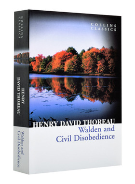 华研原版 瓦尔登湖 英文原版 Walden and Civil Disobedience Collins Classics 柯林斯经典系列 蓝思1340L 英文版 进口英语书籍