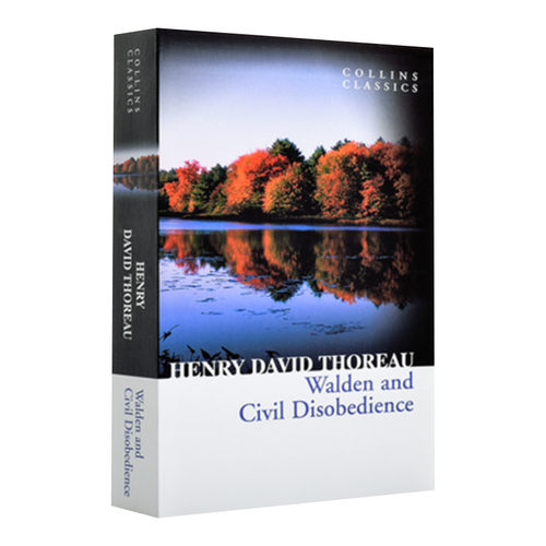华研原版 瓦尔登湖 英文原版 Walden and Civil Disobedience Collins Classics 柯林斯经典系列 蓝思1340L 英文版 进口英语书籍