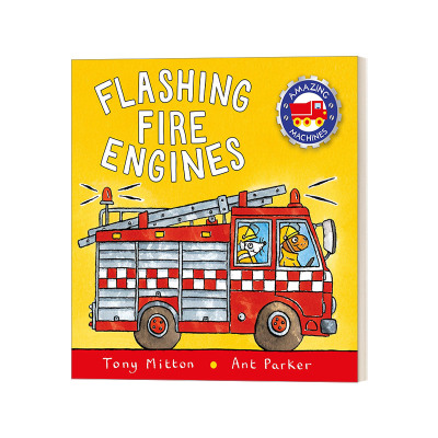 闪光的消防车 英文原版绘本 Amazing Machines Flashing Fire Engines 英文版 进口英语原版书籍