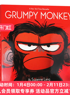 暴怒猴 英文原版 Grumpy Monkey 脾气暴躁的猴子 幼儿情绪管理绘本 英文版进口原版英语书籍