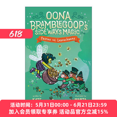 英文原版 Fairies vs Leprechauns Oona Bramblegoop's Sideways Magic 03 侧身魔法系列3 小精灵大战小妖精 儿童奇幻章节桥梁