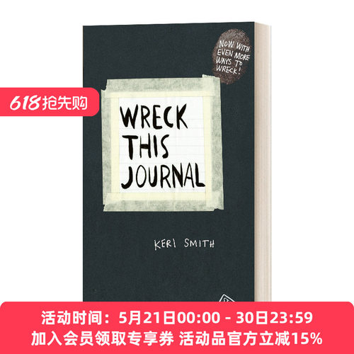 英文原版 Wreck This Journal 做了这本书 创意书 英文版 进口英语原版书籍