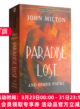 英文原版 Paradise Lost and Other Poems 失乐园诗歌选 经典文学名著 John Milton 英文版 进口英语原版书籍