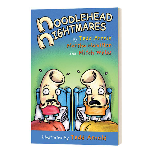 英文原版 Noodlehead Nightmares 傻瓜面条头小子1 面条头的噩梦 全彩漫画绘本 和谐幽默  英文版 进口英语原版书籍