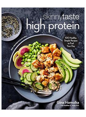 英文原版 Skinnytaste High Protein 高蛋白质的简单健康日常食谱 烹饪指南 纽约时报畅销书作者Gina Homolk 精装进口英语原版书籍