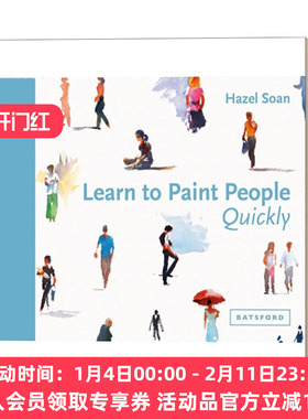 快速学习人物绘画 英文原版 Learn to Paint People Quickly 水彩油画教学 精装 英文版 进口英语原版书籍