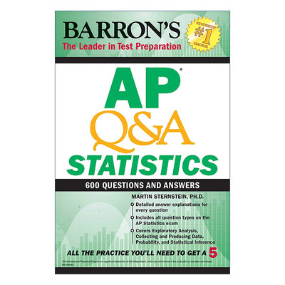英文原版 AP Q&A Statistics 巴朗AP 统计学 600题 英文版 进口英语原版书籍
