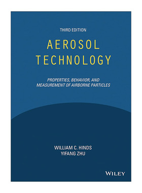 现货 英文原版 Aerosol Technology 气溶胶技术 空气传播颗粒的特性 行为与测量 精装第3版 英文版 进口英语原版书籍