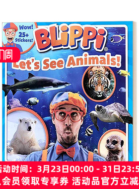 英文原版 Blippi Let's See Animals 布里皮 让我们看看动物 英文版 进口英语原版书籍