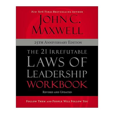 英文原版 21 Irrefutable Laws of Leadership Workbook 领导力21法则 练习册 25周年纪念版 英文版 进口英语原版书籍