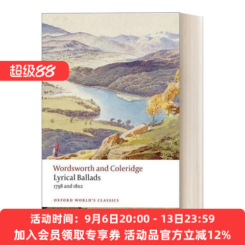 抒情歌谣集 英文原版 Lyrical Ballads 1798 and 1802 华兹华斯 柯勒律治 牛津世界经典系列 英文版 进口英语原版书籍