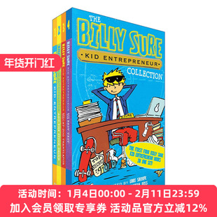 英文原版 The Billy Sure Kid Entrepreneur Collection Boxed Set小企业家比利的故事1-4册盒装幽默小说 英文版 进口英语原版书籍