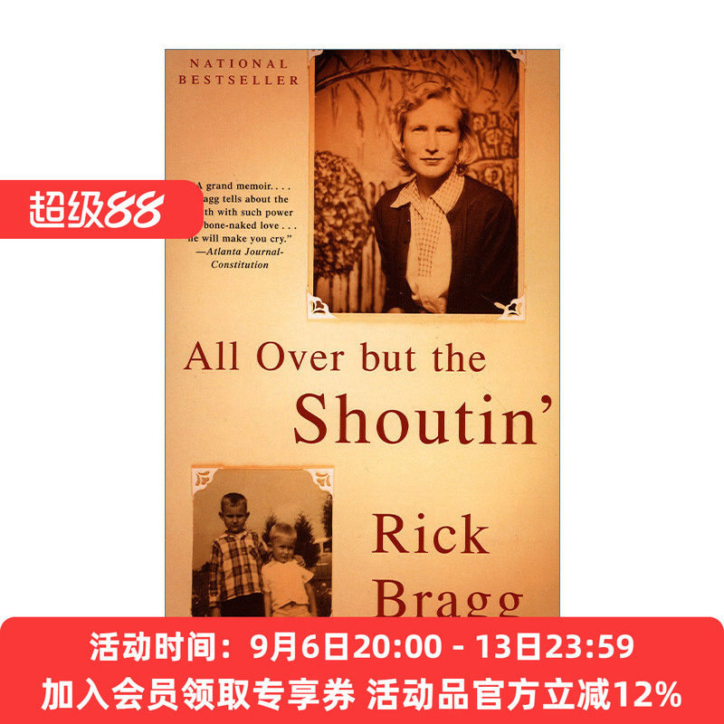 南方纪事 英文原版 All over but the Shoutin' 传记 Rick Bragg 英文版 进口英语原版书籍