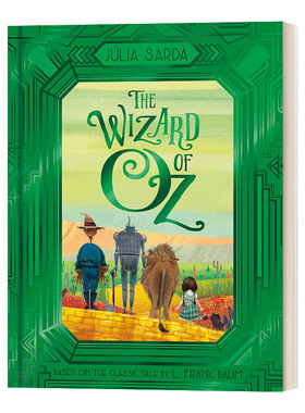 绿野仙踪 精装纪念版 英文原版 The Wizard of Oz Julia Sarda插画 英文版 绘本小说 进口英语书籍