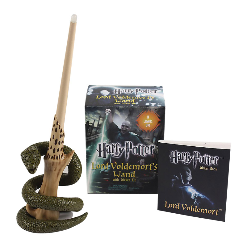 英文原版 Harry Potter Voldemort's Wand with Sticker Kit 哈利波特 伏地魔的魔杖套装 英文版 进口英语原版书籍