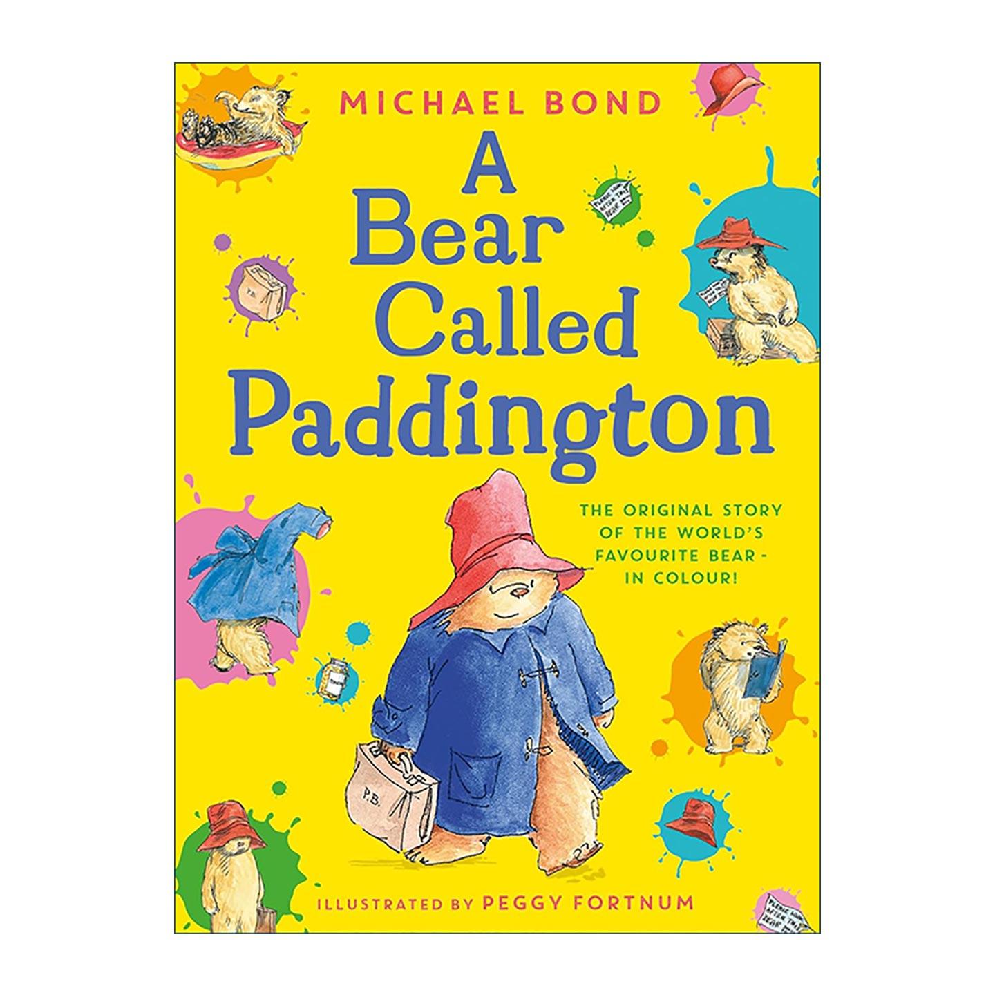 英文原版 A Bear Called Paddington 一只名叫帕丁顿的熊 经典儿童小说 大开本彩色插画 英文版 进口英语原版书籍