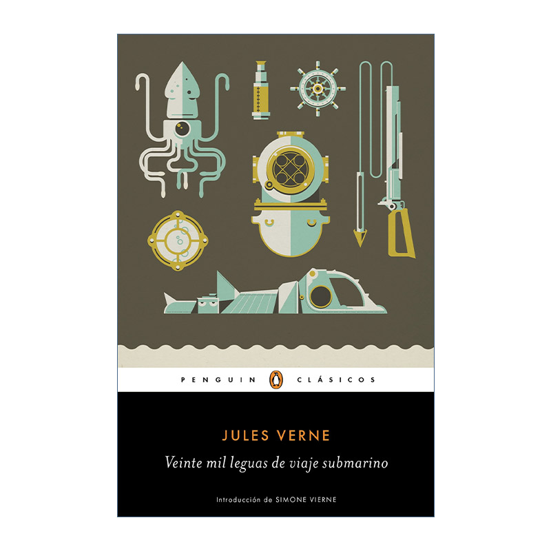 原版 Veinte mil leguas de viaje submarino 海底两万里 西班牙语版 Jules Verne儒勒·凡尔纳 进口原版书籍
