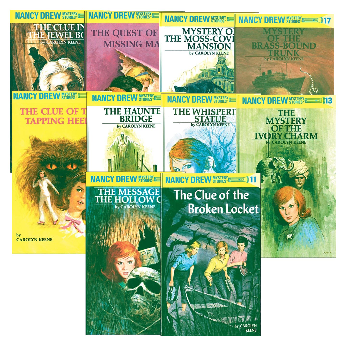 英文原版 Nancy Drew 南希德鲁系列11-20册 儿童悬疑推理小说 Carolyn Keene 精装 英文版 进口英语原版书籍