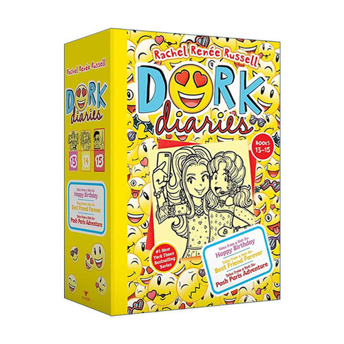 怪诞少女日记13-15 英文原版 Dork Diaries Books 13-15 Boxed Set 精装盒装 英文版 进口英语原版书籍