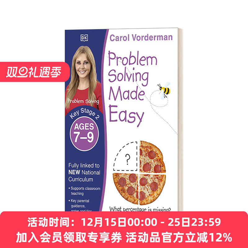 英文原版 10 Minutes a Day Problem Solving Ages 7-9 2nd Grade DK每天10分钟数学应用题7-9岁 英文版 进口英语原版书籍