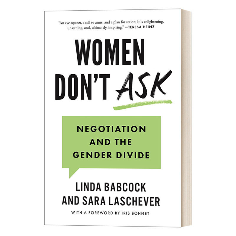 英文原版 Women Don't Ask 谈判力 职场女性最需要开发的生存潜能 心理学 Linda Babcock 英文版 进口书