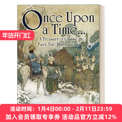 经典童话故事插画黄金时代版画艺术书 英文原版 Once Upon a Time 英文版 进口英语原版书籍