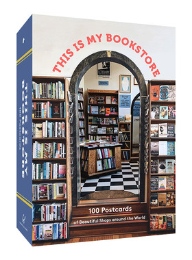 英文原版 This Is My Bookstore Postcard Box 这是我的书店 100张全彩明信片 英文版 进口英语原版书籍
