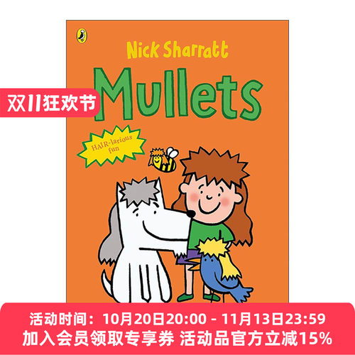 英文原版 Mullets 鲻鱼头 Nick Sharratt儿童趣味绘本 英文版 进口英语原版书籍