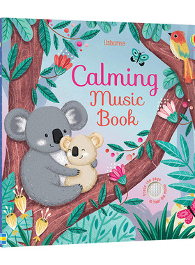 英文原版 Calming Music Book 婴儿哄睡音乐书 纸板发音书 儿童互动探索触摸感知洞洞书 英文版 进口英语原版书籍