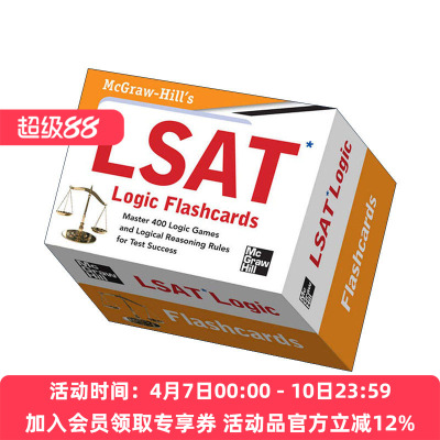 英文原版 McGraw-Hill's LSAT Logic Flashcards 美国法学院入学考试 闪卡 英文版 进口英语原版书籍