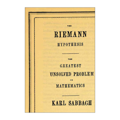 黎曼猜想  英文原版 The Riemann Hypothesis 数学中的未解决问题 英文版 进口英语原版书籍