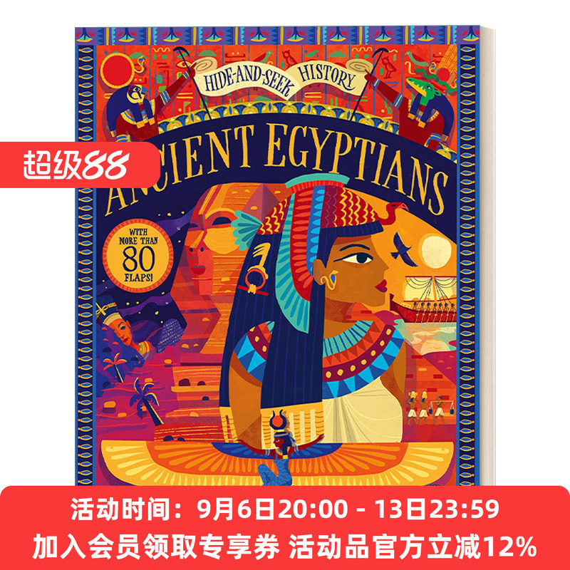 历史捉迷藏 英文原版 Hide and Seek History Ancient Egyptians 古埃及 儿童科普百科精装绘本 精装翻翻书 英文版 进口英语书籍