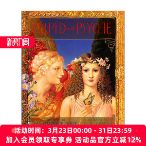 英文原版 Cupid and Psyche 丘比特与普赛克 精装 希腊神话 古典绘画 英文版 进口英语原版书籍