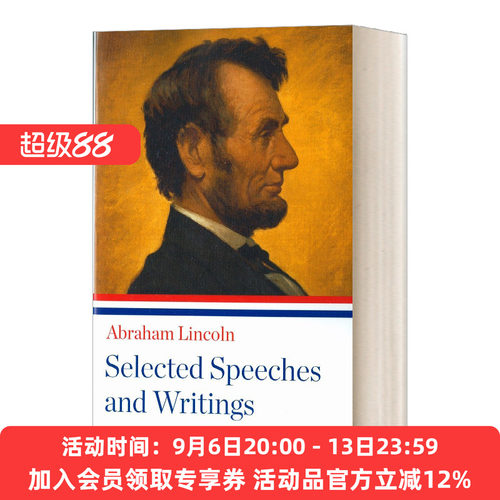 英文原版 Abraham Lincoln 亚伯拉罕·林肯:演讲与著作选集 美国图书馆 英文版 进口英语原版书籍