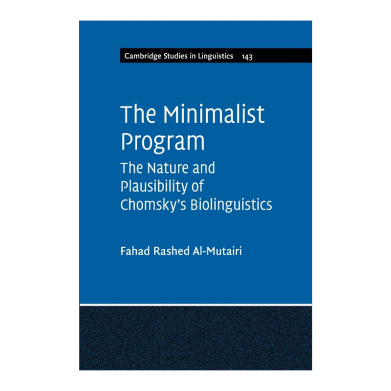 最简方案  英文原版 The Minimalist Program 乔姆斯基生物语言学的本质与可靠性 英文版 进口英语原版书籍