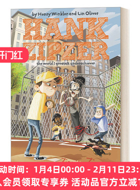 英文原版 Hank Zipzer 04 The Zippity Zinger 汉克历险记4 汉克的有力回击 青少年幽默搞笑校园成长章节小说 Henry Winkler