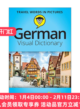 原版 German Visual Dictionary for Dummies 德语图解辞典 进口原版书籍