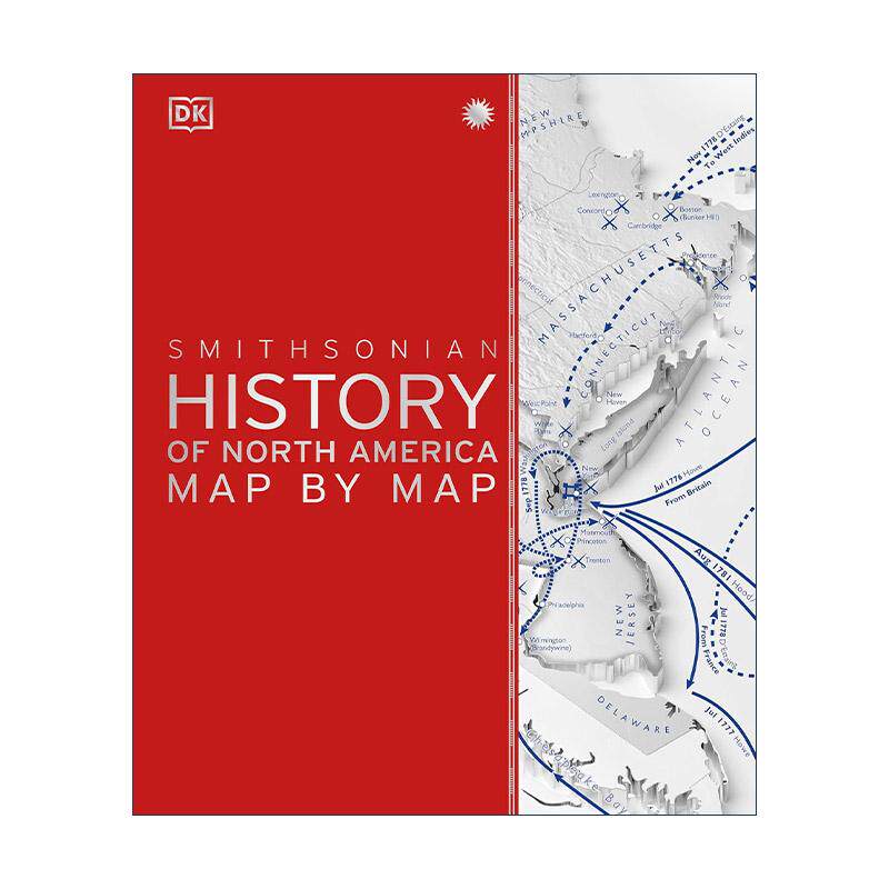英文原版 History of North America Map by Map 北美历史地图 DK人文历史科普百科精装 英文版 进口英语原版书籍