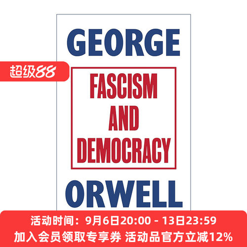 英文原版 Fascism and Democracy 法西斯与民主 乔治奥威尔文集 英文版 进口英语原版书籍