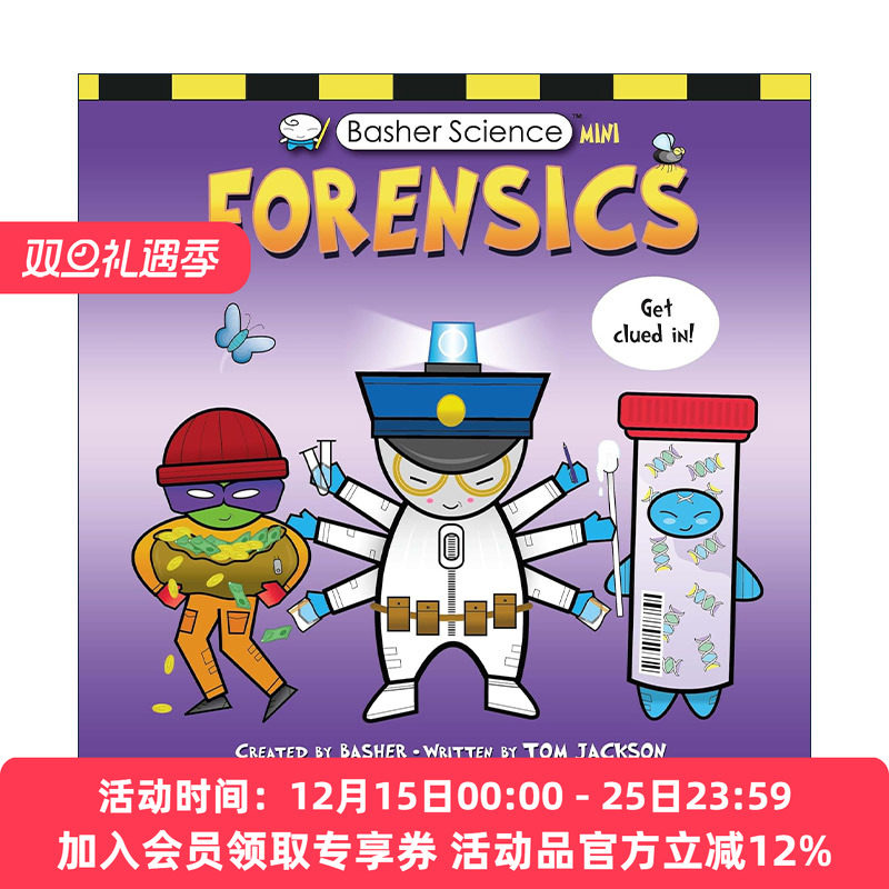 英文原版 Basher Science Mini Forensics 巴舍科学迷你版 法医学 儿童科普百科读物 英文版 进口英语原版书籍