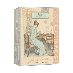 Notecards 书籍 进口英语原版 傲慢与偏见 Jane Austen 精美插图设计 and Pride 英文版 英文原版 Prejudice 礼物 简·奥斯汀笔记卡