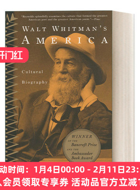 英文原版 Walt Whitman's America 沃尔特·惠特曼的美国 一部文化传记 David S. Reynolds 英文版 进口英语原版书籍