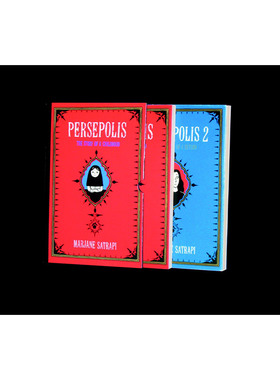 波斯波利斯系列两册套装 英文原版 Persepolis 2C Boxed Set 我在伊朗长大 传记类漫画 Marjane Satrapi 英文版 进口英语原版书籍
